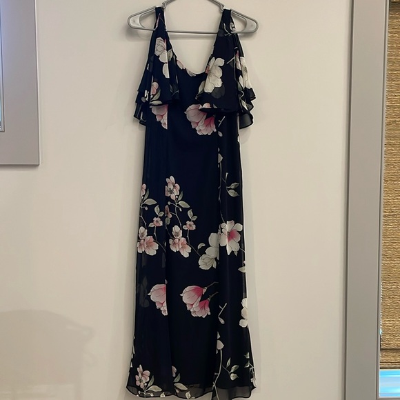 NWT Chaps Floral Midi Dress 8 - Picture 1 of 11